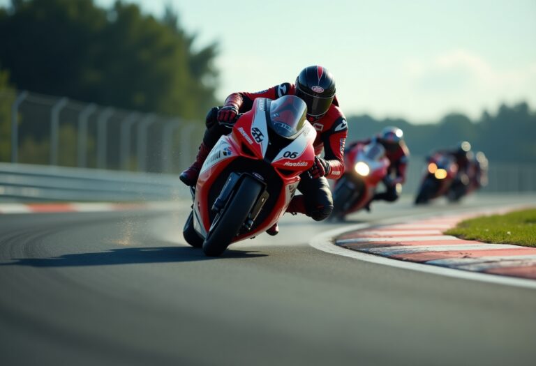 Francesco Bagnaia tijdens de sprintrace in Barcelona