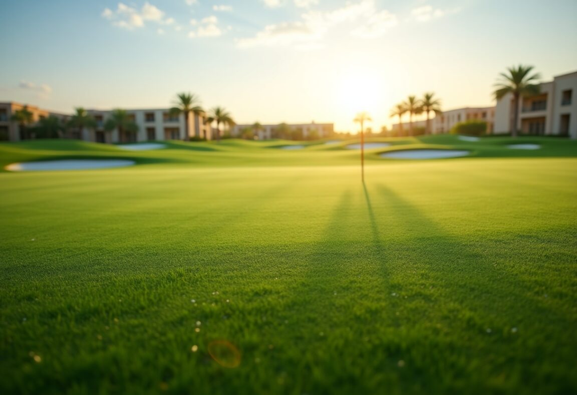 Joost Luiten tijdens het golftoernooi in Abu Dhabi