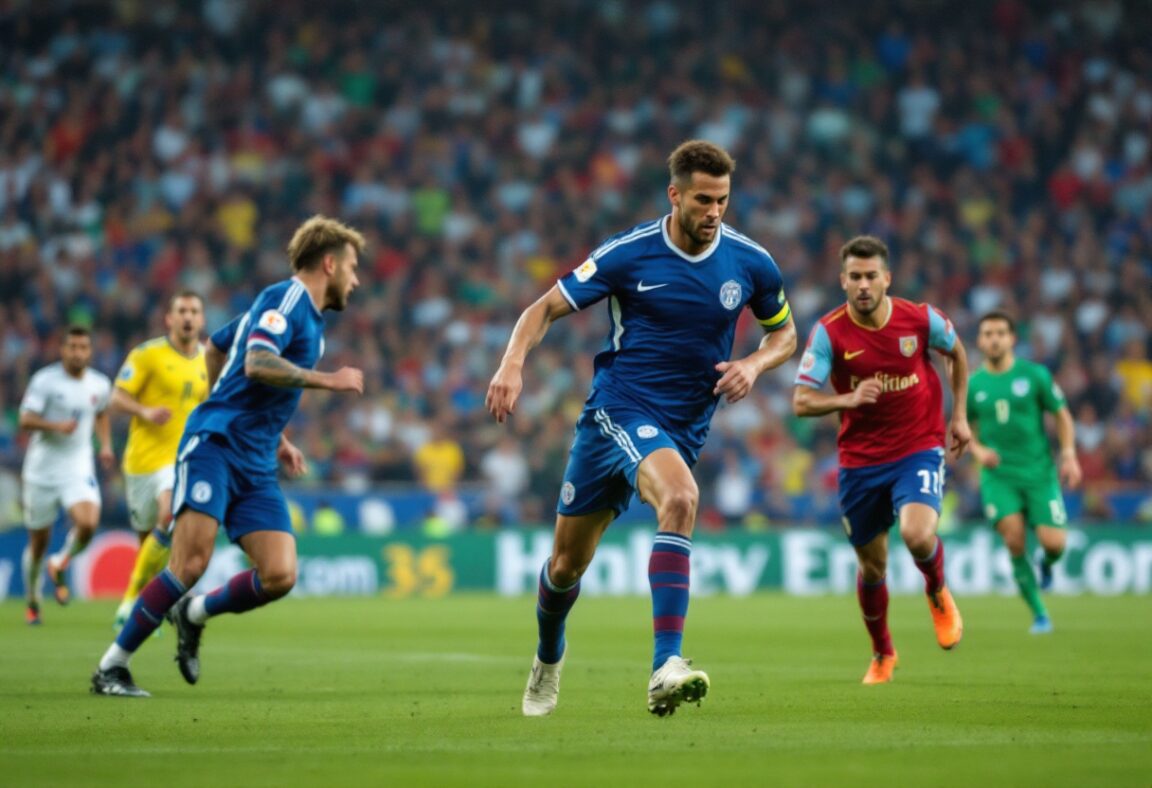 PSV spelers vieren een overwinning in het stadion