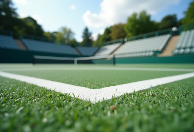 Rafael Nadal speelt tennis in de Davis Cup tegen Nederland