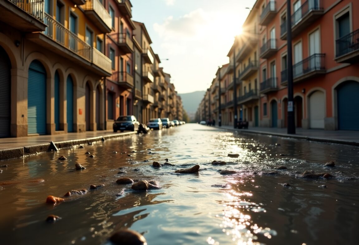 Immagine di Storm Dana che colpisce la regione di Valencia