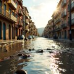 Immagine di Storm Dana che colpisce la regione di Valencia