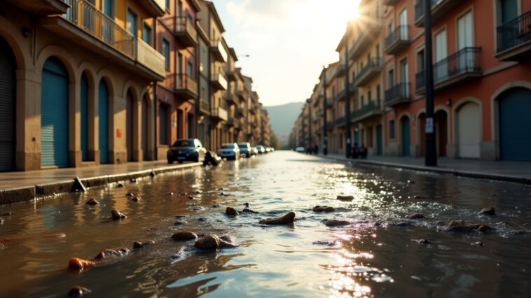 Immagine di Storm Dana che colpisce la regione di Valencia