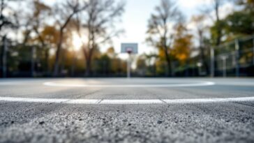 Worthy de Jong in actie tijdens een 3x3 basketbalwedstrijd