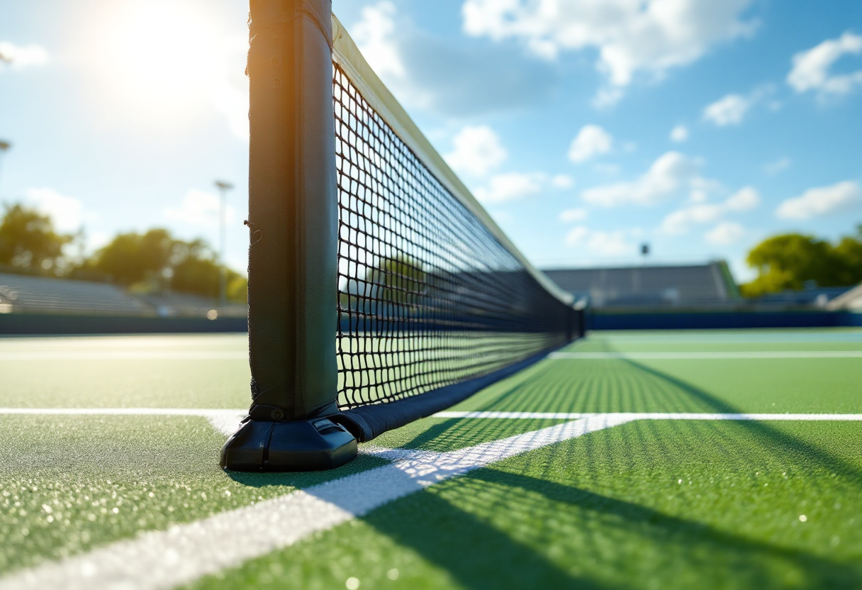 Ben Shelton tijdens de halve finale van de Australian Open