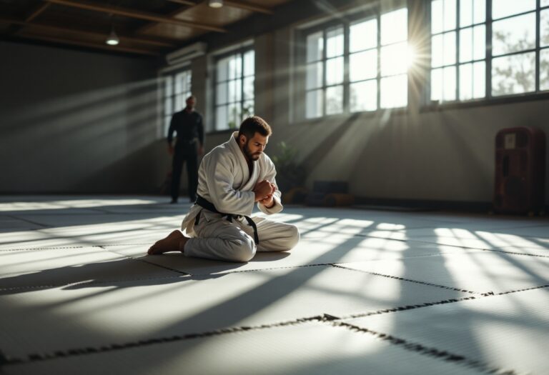 Frank de Wit tijdens een judo wedstrijd