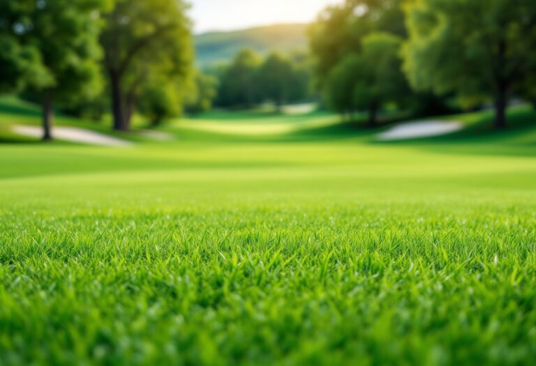 Darius van Driel tijdens een golfwedstrijd op de DP World Tour