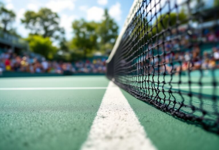 Jannik Sinner in azione contro Alex de Minaur all'Australian Open