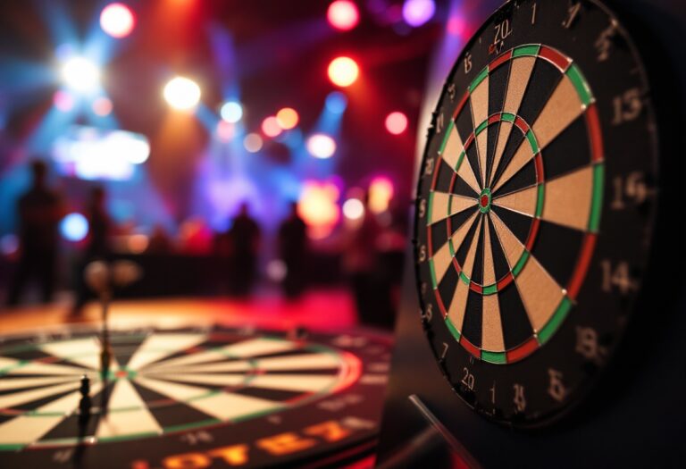 Raymond van Barneveld tijdens zijn overwinning in darts