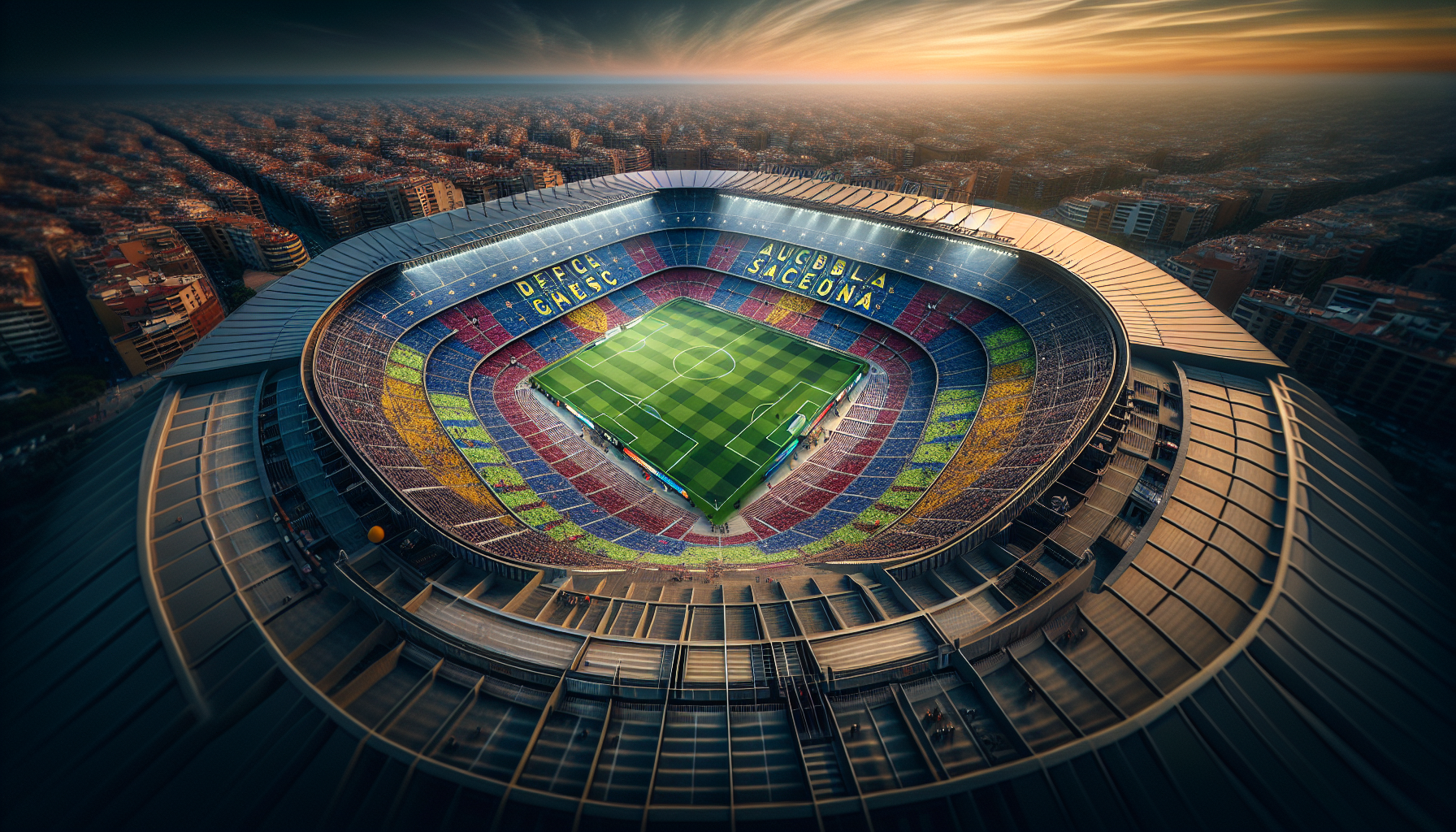 Giocatori del Barcelona in azione durante una partita di La Liga