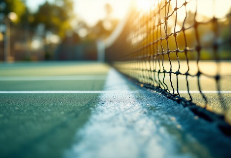 Botic van de Zandschulp durante la partita a Indian Wells