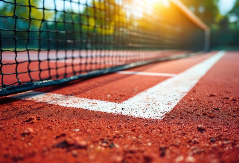 Carlos Alcaraz tijdens een tenniswedstrijd