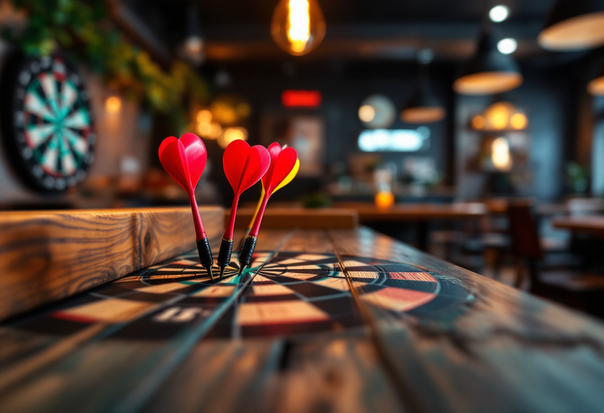 Gian van Veen durante il UK Open 2023