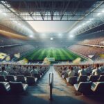 Hooligans tijdens een voetbalwedstrijd in Nederland
