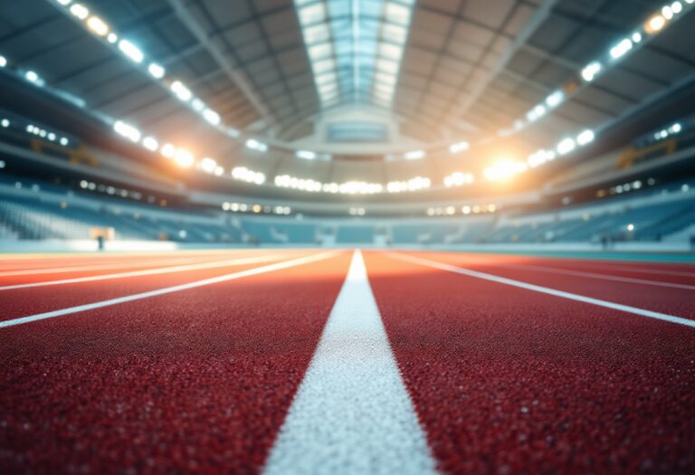 Jakob Ingebrigtsen tijdens de 3000 meter indoorwedstrijd