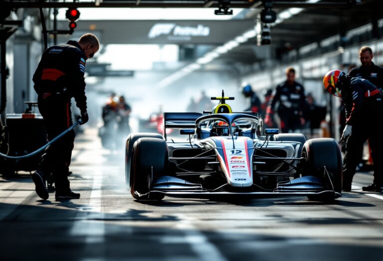 Liam Lawson tijdens een race met Red Bull Racing