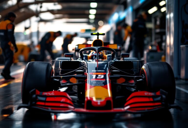 Max Verstappen tijdens een race met Red Bull Racing