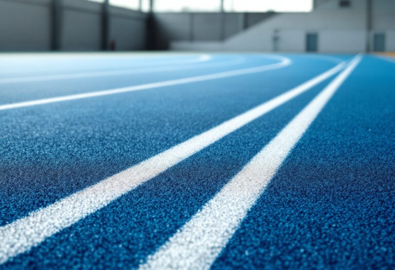 Nadine Visser tijdens een indrukwekkende atletiekprestatie