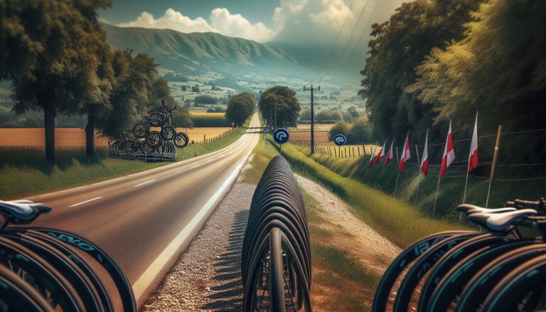 Fietsers tijdens de Omloop Het Nieuwsblad 2023