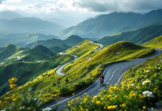 Fietsers tijdens de Tour de France 2024 in actie