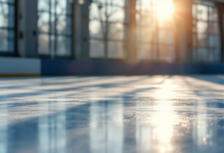 Angel Daleman, jong schaatstalent, in actie op het ijs