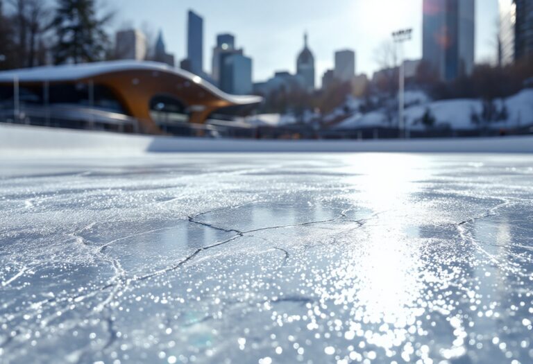 Angel Daleman in actie op het ijs tijdens een schaatswedstrijd