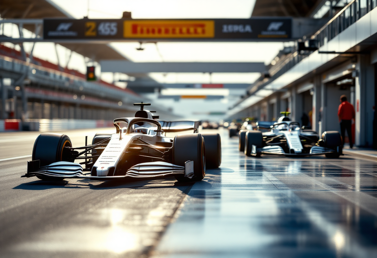 Red Bull Racing auto met witte kleurstelling voor Japanse GP
