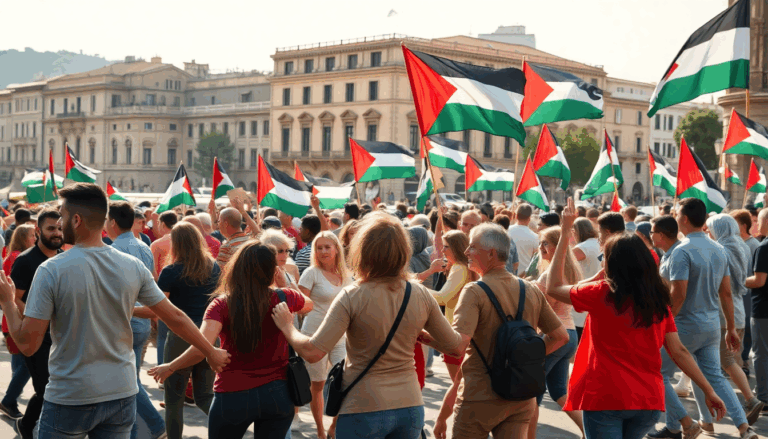 Marcia verso Gaza: steun voor het Palestijnse volk