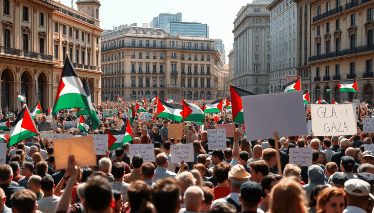 Marcia verso Gaza: steun voor het Palestijnse volk