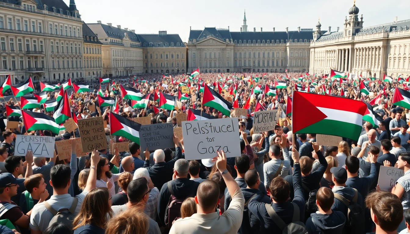Marcia verso Gaza: wereldwijde steun voor het Palestijnse volk