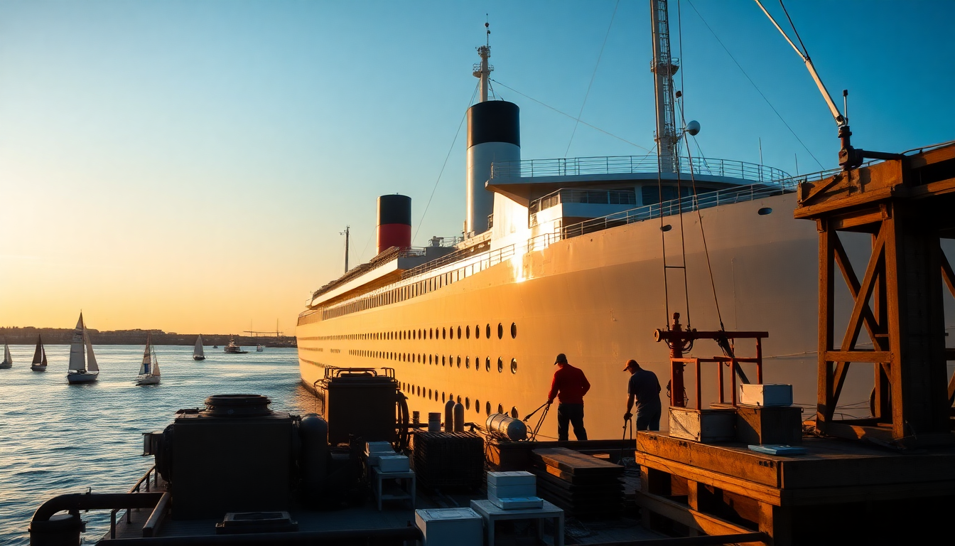 De SS Rotterdam: restauratie van de iconische ciminiere