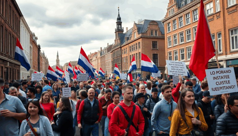 Grote manifestaties dwingen de Nederlandse overheid tot actie