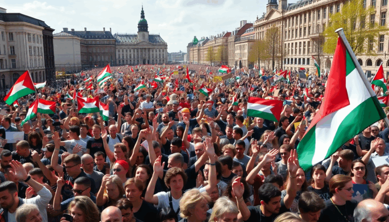 Honderdduizend demonstranten in Den Haag voor Gaza