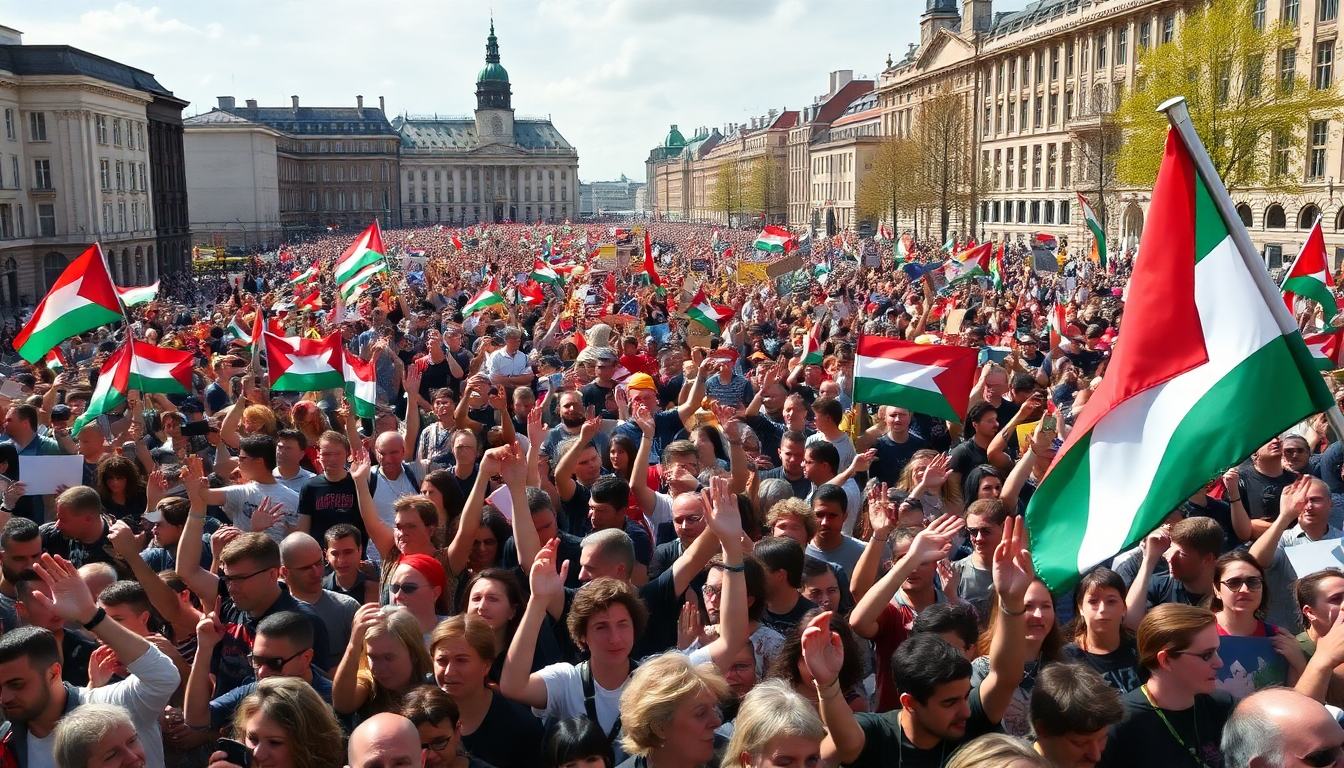 Honderdduizend demonstranten in Den Haag voor Gaza