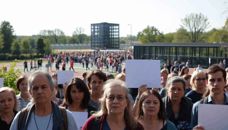 Protesten om geluidsoverlast en onveiligheid bij sportpark Spieringhorn in Amsterdam