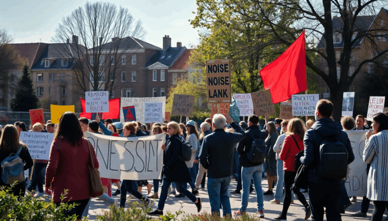 Protesten om schreeuwerigheid en onveiligheid bij sportpark Spieringhorn