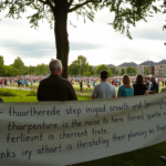 Protesten rond sportpark Spieringhorn in Amsterdam