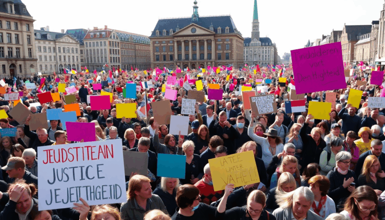 Tienduizenden demonstreren voor gerechtigheid in Den Haag