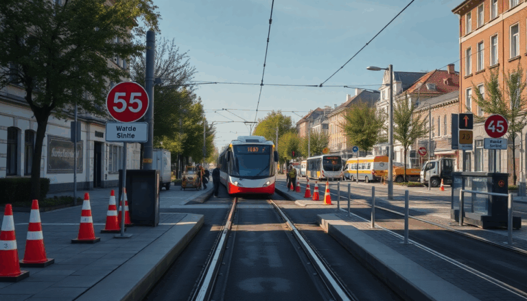 Tram 55 tijdelijk buiten dienst door werkzaamheden tot 2027