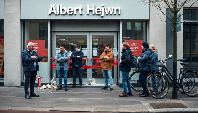 Albert Heijn ondervindt verstoring door pro-Palestijnse activisten met lijm