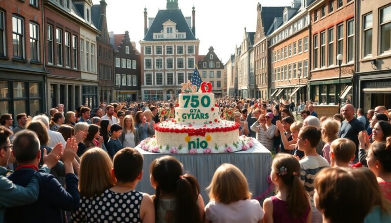 Amsterdam viert 750 jaar met een unieke taartceremonie en feestelijkheden