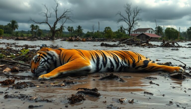 Bengaalse tijger ontdekt overleden na ontsnapping tijdens de hevige regenval in Mexico