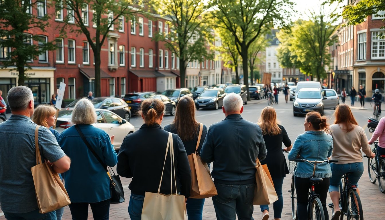 Bewoners van Leiden Verzetten Zich Tegen Verkeersbeperkingen in het Centrum