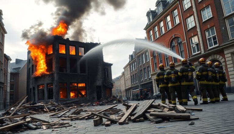 Brand in Amsterdam: verwoesting in het stadscentrum