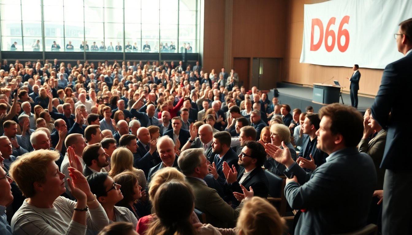 D66 Congres trekt grote opkomst te midden van coalitieambities