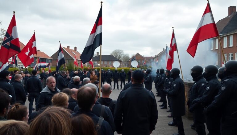 Protesten in Utrecht: Asielcentrum leidt tot ongeregeldheden tussen rechts-extremisten en Antifa