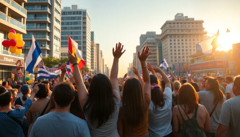 Tel Aviv viert de bevrijding van gijzelaars in een historische tijd