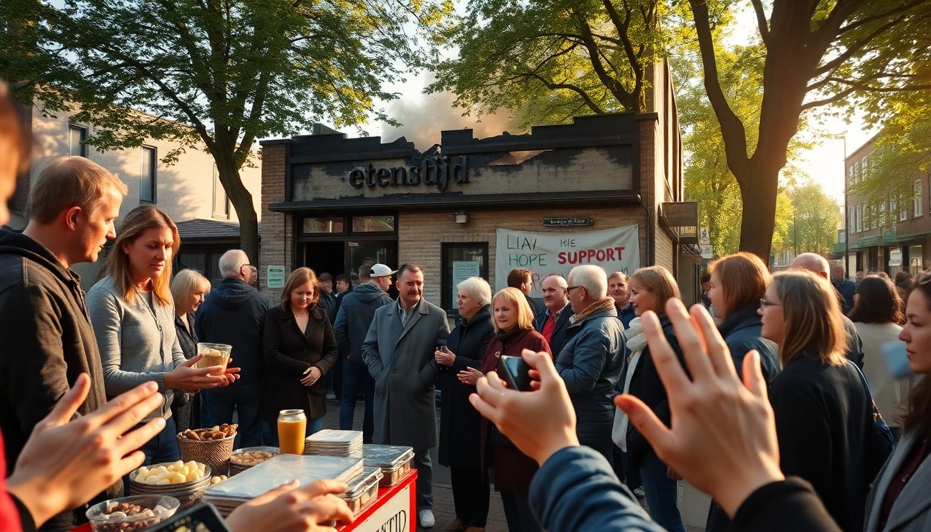 Buurtbewoners halen bijna 11.000 euro op voor snackbar na verwoestende brand