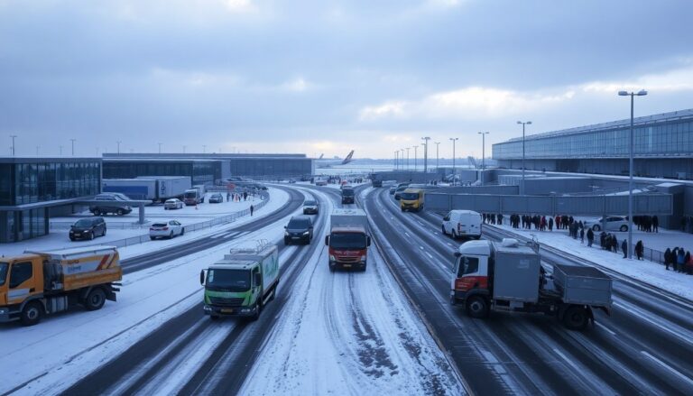 De invloed van sneeuw op het transportnetwerk in Nederland