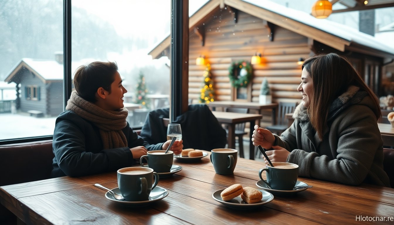 Een onvergetelijke eerste date met vrienden: Winterse liefde en avontuur